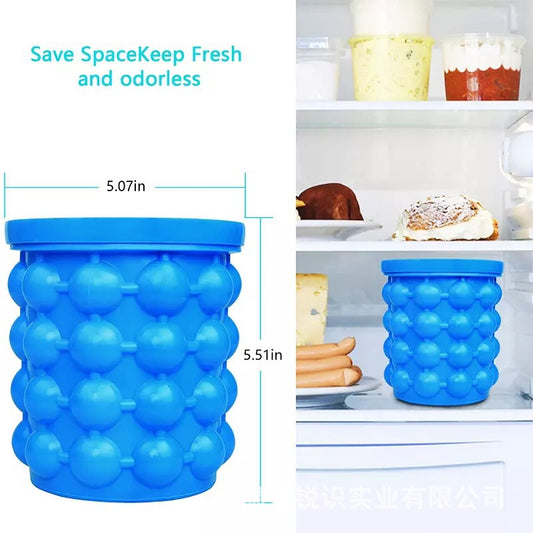 Silikon Eiswürfelbehälter – Flexible Eiswürfelmacher, BPA-frei, groß