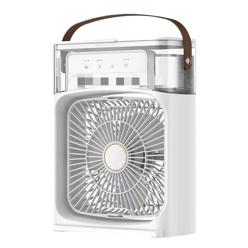 Cooling spray fan desktop powerful electric fan student dormitory office desktop small fan light sound strong wind